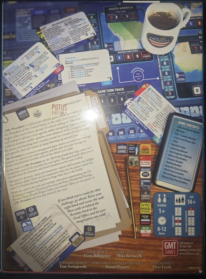 GMT Games Mr. President - The American Presidency 2001-2020 Pre-owned & Complete - Image 2 of 4