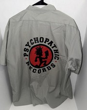 Rare Custom ICP Psychopathic Records Factory Employee Work Shirt 2XL Hatchetman