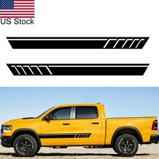 2pcs 70.5 Black Racing Stripe Side Body Door Decals Stickers For Truck Pickup 2pcs 70.5 Black Racing Stripe Side Body Door Decals Stickers For Truck Pickup