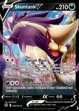 POKEMON SKUNTANK V 108 SILVER TEMPEST 195 HOLO V RARE LP