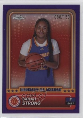 2024 Chrome McDonald's All American Purple Refractor /150 Sarah Strong #60 1c49