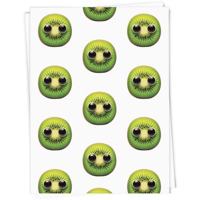 Geschenkpapier/Geschenkanhänger ''Funny Face Kiwi Fruit Slice'' (GI059177)