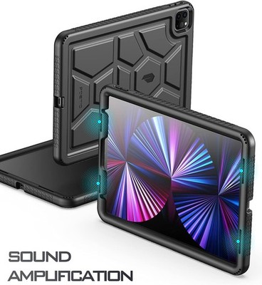 Poetic Silicone Cover For iPad Pro 11 2022 / 2021 / 2020 2018 Tablet Case Black