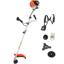 VEVOR String Trimmer, 51.7CC 2-Stroke, Gas Powered Weed Wacker, 16.9" Cordless G