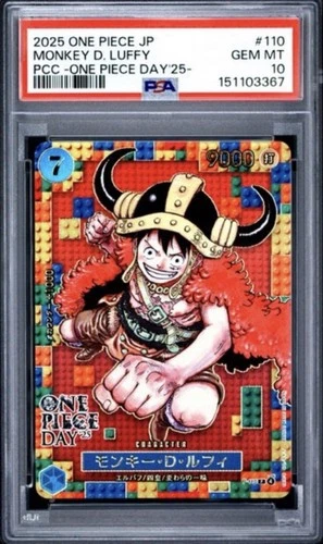 Bandai One Piece Day'25 Monkey D. Luffy #110 PSA 10 Japanese Promo Foil