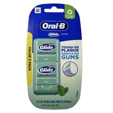 Oral-B Glide Pro-Health Comfort Plus Floss Mint 2-pack, 87.4 Yards Total, NEW