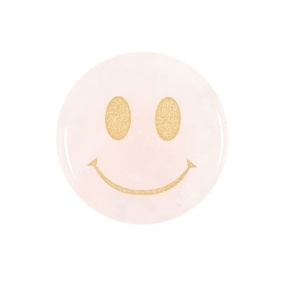 You Are Loved Rosenquarz Happy Face Kristall