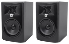 (2) JBL 305P MkII 5" 2-Way Active Powered Studio Reference Monitors Speakers