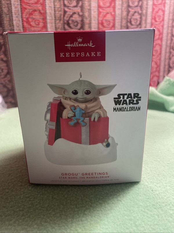 2022 Hallmark Star Wars Grogu Greetings The Mandalorian Sound & Motion Ornament