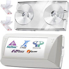 EZ Pass Holder for Windshield Fits All Major, Toll Pass Transponder Holder for M