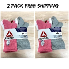 Rebook 2 pack (winter Women's Socks  Crew 4-9) Multicolor Pro-Series free ship