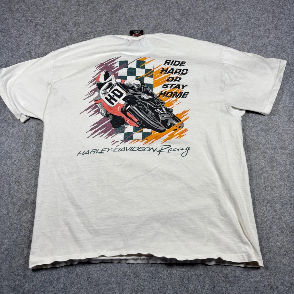Harley-Davidson White Vintage T-Shirts for Men for sale | eBay