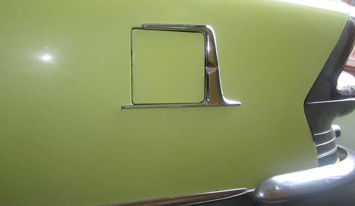Buick 1954-1956, accesorio protector de puerta de gas. Cromo Foto 4 de 4