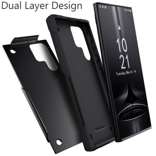 For Samsung Galaxy S22 Protective Rugged Case Dual Layer Cover Screen Protector - 第 7/30 張圖片