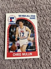 1989-90 Hoops Golden State Warriors Basketball Card #230 Chris Mullin All Star