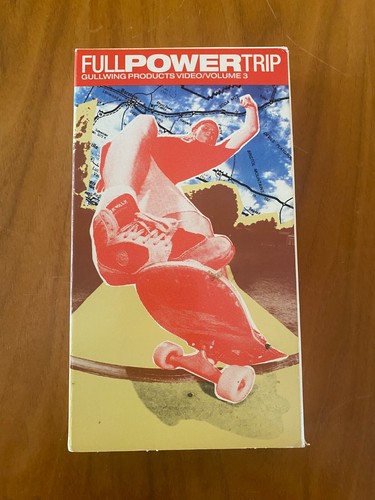 Gullwing Trucks Full Power Trip VHS 1990 Skateboarding Rick Howard Danny Way Sk8