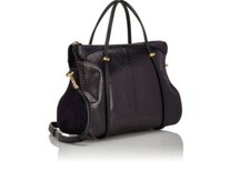 New Nina Ricci Ballet Black Python Designer Handbag Purse Exotic Snake Skin