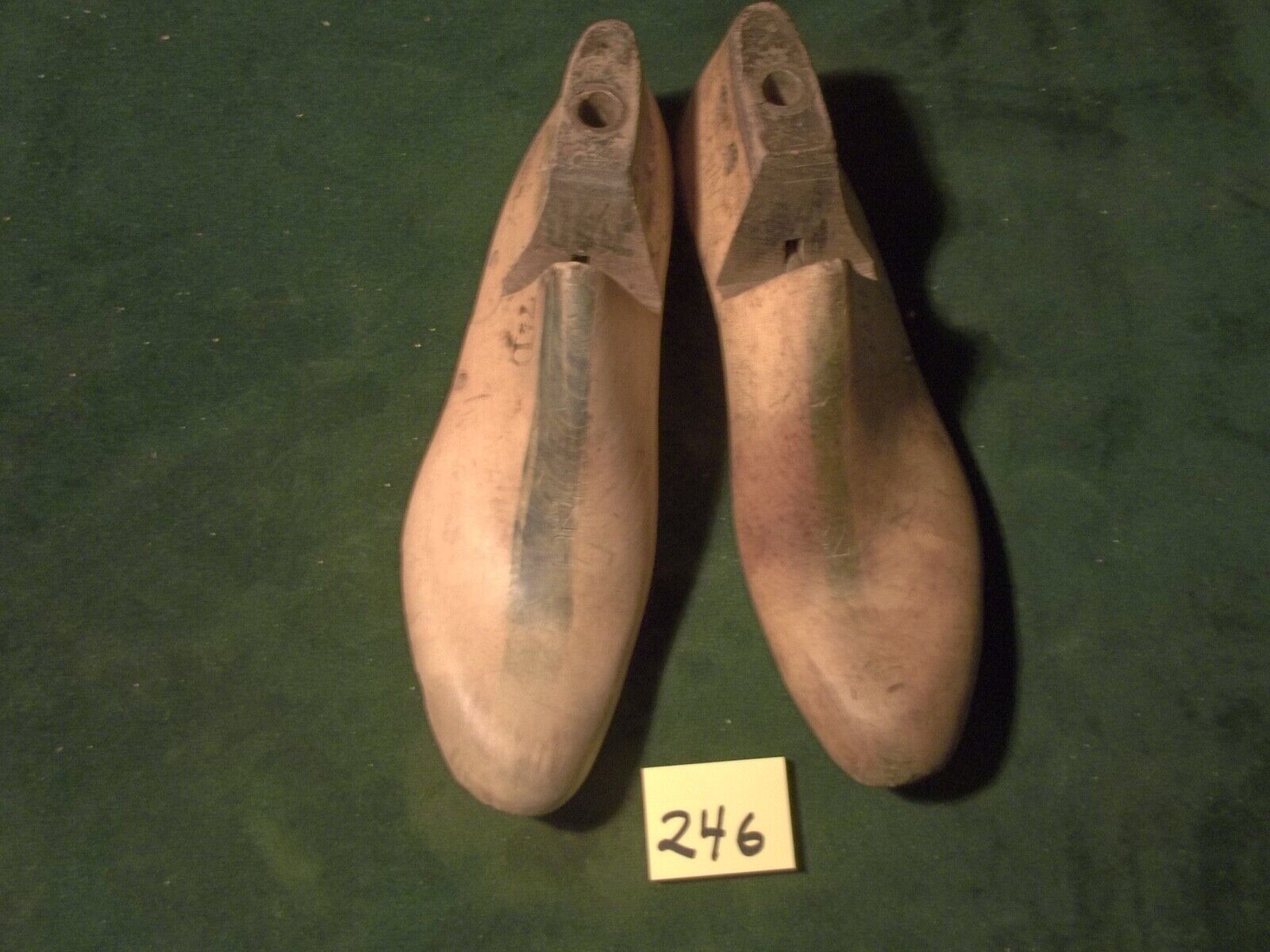 Vintage Pair 1942 US NAVY Size 7-1/2 D UNITED Brockton Factory Shoe Lasts #246