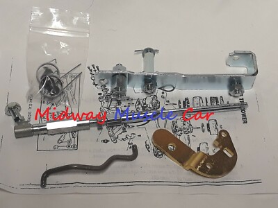Tri Power 3x2 Carburetor Carb Throttle Cable Linkage Set 64 65 Pontiac GTO G/P