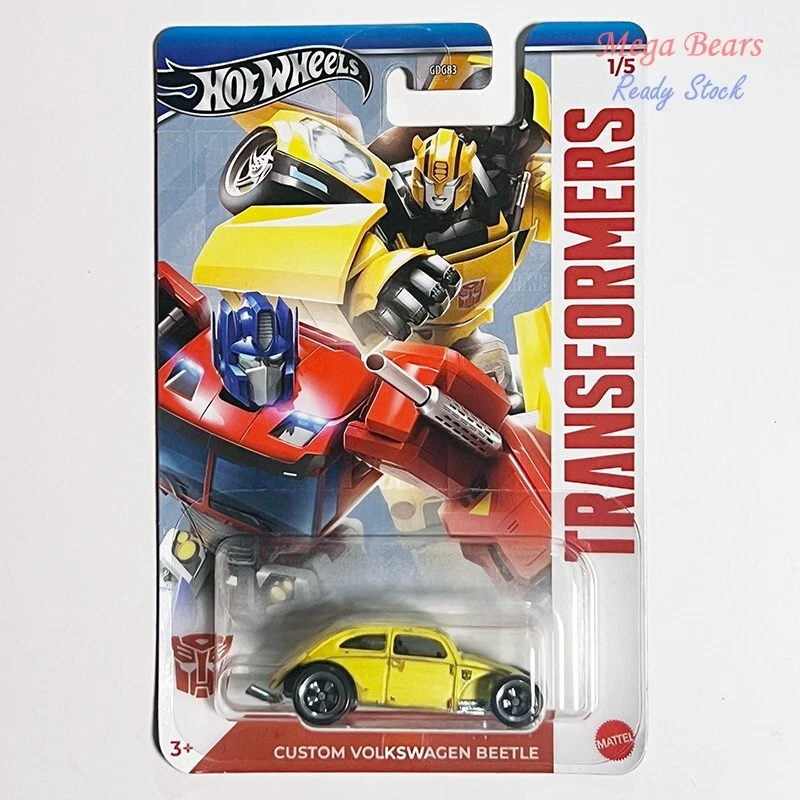 Mattel Hot Wheels 2024 Transformers #1-5 Set of 5 Cars Bugatti Veyron GDG83 - Image 2 of 4