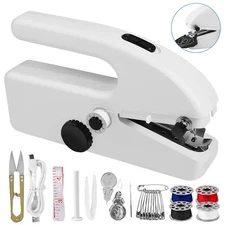 DIY Mini Sewing Machine Hand Electric Stitch Portable Cordless Travel Household
