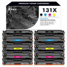 8PK For HP LaserJet Pro 200 M251nw M276n M276nw MFP Color Toner CF210A 131A ink