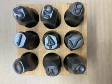 C.H. HANSON Premier 3/8" Stamp Set, 9 Piece, Made in USA