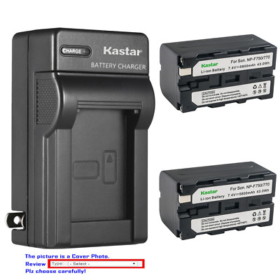 Kastar Battery AC Wall Charger for Sony NP-F750 & Cyber-shot DSC-CD400 DSC-D700
