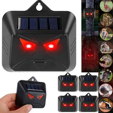 4Pcs Solar Animal Repeller Wild Animal Skunk Deer Owl Deterrent For Garden Yard