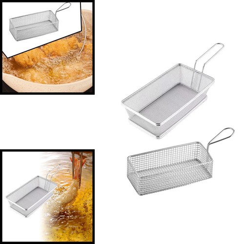 Cabilock 1 Panier à Friture Rond En Acier Inoxydable Avec