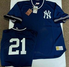PAUL ONEILL NEW YORK YANKEES Mitchell & Ness Throwback Mesh Jersey Big Tall 5X