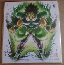 Dragon Ball Super DBZ Shikishi Art 7 Card #Broly BANDAI 2018 MADE IN JAPAN