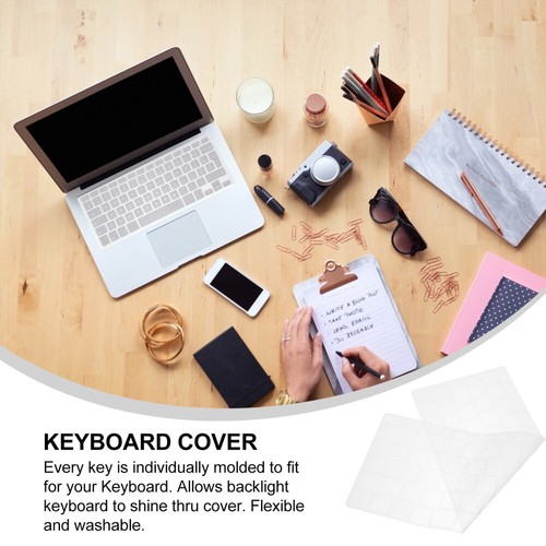 Anti- Keyboards Cover Thin Keyboard Cover Keyboard Skin Cover - Afbeelding 2 van 12