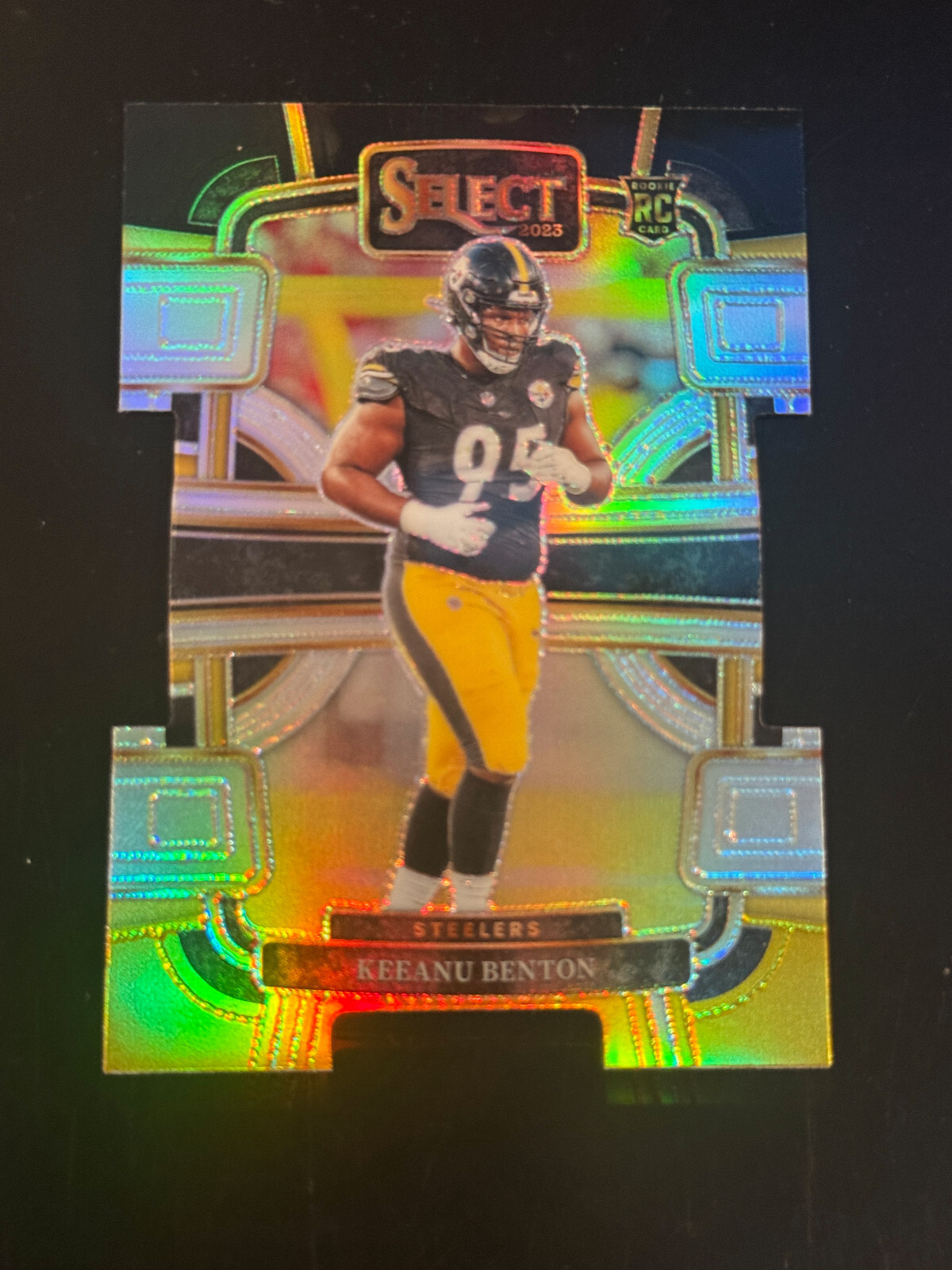 Keeanu Benton Panini Select #84 Die-Cut Black & Gold Prizm