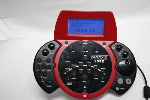 Simmons SD9K Electronic USB MIDI Drum module for parts not tested