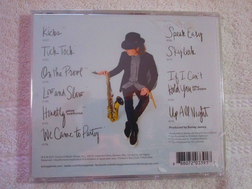 Honestly CD von Boney James (2017, Concord Music Group) - Bild 2 von 2