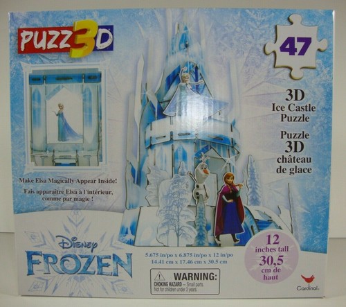 ROMPECABEZAS DE CASTILLO DE HIELO DISNEY FROZEN 3D ELSA 47 PIEZAS 12" PULGADAS DE ALTO NUEVO - Imagen 2 de 4