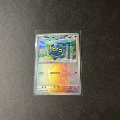 Prismatic Evolution Bronzor 066/131 Master Ball Holo - NM