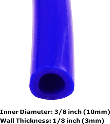 3 8 Hose 10FT ID: 3/8" / 10mm Silicone Vacuum Hose Tube High Performance Blue Universal 4 In Silicone Hose