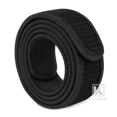 KRYDEX 1.5inch Hook Liner Inner Belt Tactical EDC Waist Duty Belt Nylon Black