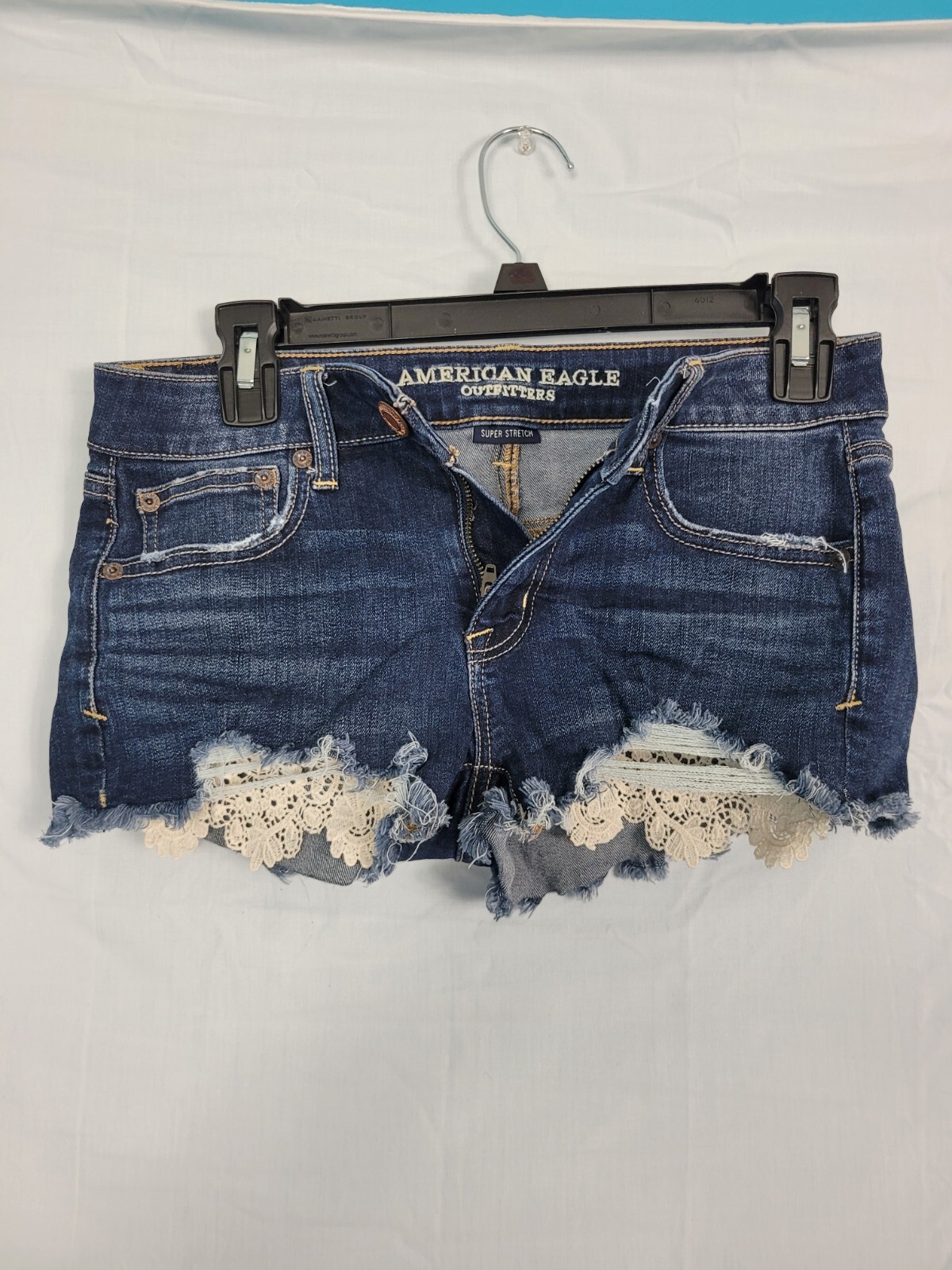 Amercan Eagle Womens Super Stretch Cutoff Jean Shorts… Gem