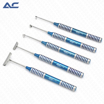 Neu weiches Bürsten-Kit blau 5er Set Dental Surge Zahnimplantat Instrumente CE