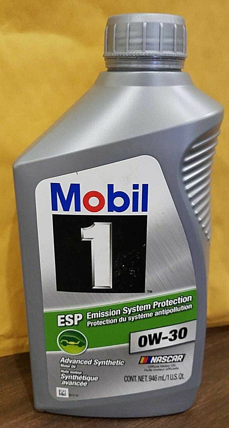 MOBIL 1 OIL ESP OW30 ADVANCED SYNTHETIC NASCAR OFFICIAL MOTOR OIL eBay