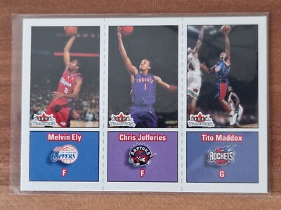 Top Rar Fleer Tradition Basketball 02-03 Melvin Ely, Chris Jefferies, T. Maddox