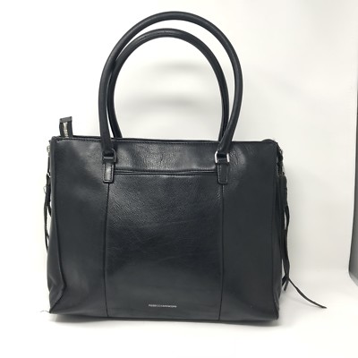 Preowned REBECCA MINKOFF LEATHER BLACK SIDE ZIP