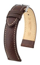 Hirsch Boston 20 mm brown watch strap, length M
