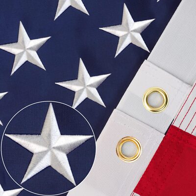 Thicken American Flag US Flags 3X5 Outdoor Made in USA High Wind 3X5 American