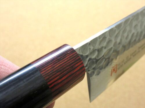 Japanese SETO ISEYA-I Kitchen Gyuto Chef Knife 8.3" Damascus Hammered SEKI JAPAN - Picture 8 of 10