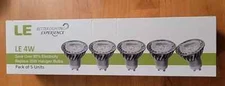 2 Packs of 5  LE Lighting Ever LE 4Watt GU10 LED Light Bulbs  (Warm White)  NEW