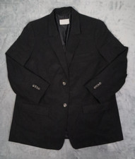 Everlane The Oversized Blazer Women's Size 16 In Buttersmooth Tencel Black